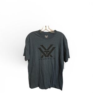 Vortex core optics logo blue short sleeve tshirt mens large crewneck